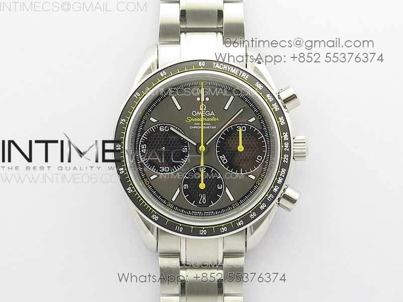 Speedmaster SS HRF 1:1 Best Edition Gray Dial on SS Bracelet A7750