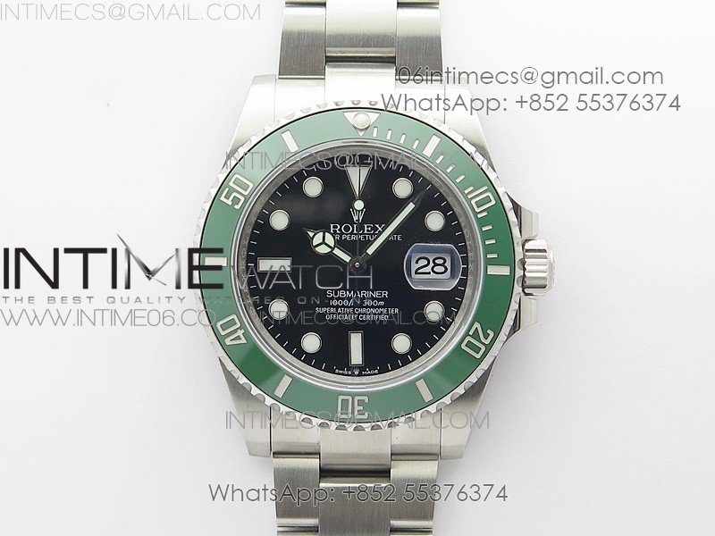 Submariner 41mm 126610 LV CF Green Ceramic Bezel 904L 3EF 1:1 Best Edition Black Dial On Oyster Bracelet SA3235