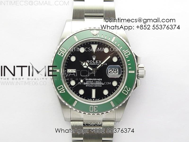 Submariner 41mm 126610 LV Green Ceramic 904L Steel AR+F 1:1 Best Edition Black Dial On 904L SS Bracelet VR3235