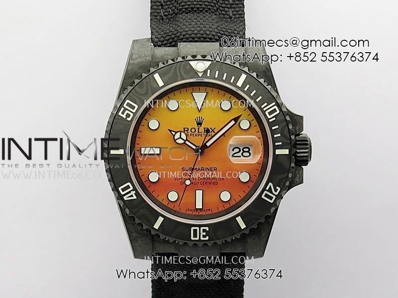 submariner-diw-black-carbon-ppmf-best-edition-orange-dial-on-black-nylon-strap-sa3135.jpg Submariner DIW Black Carbon PPMF Best Edition Orange Dial On Black Nylon Strap SA3135 - Image 1