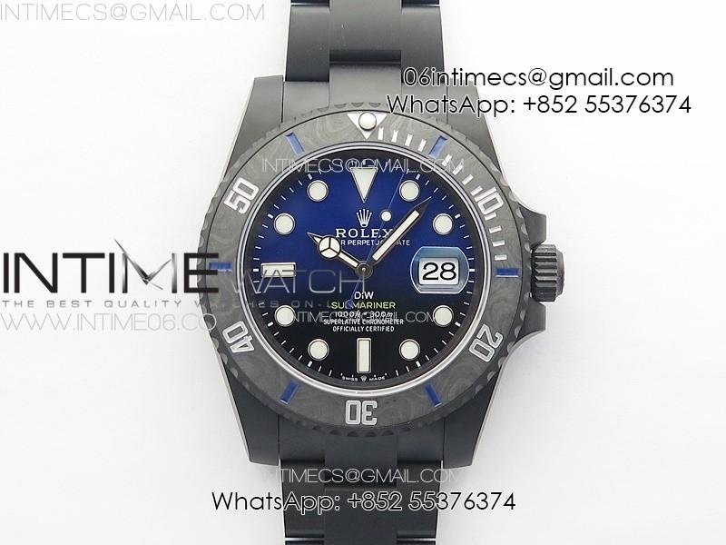 submariner-diw-dlc-sandblasted-vsf-1-1-best-edition-black-blue-dial-on-dlc-bracelet-vs3135.jpg Submariner DIW DLC Sandblasted VSF 1:1 Best Edition Black/Blue Dial on DLC Bracelet VS3135 - Image 1