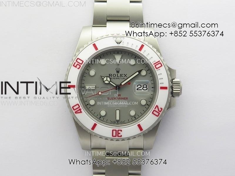 submariner-diw-sandblasted-white-ceramic-bezel-vsf-1-1-best-edition-gray-dial-on-ss-bracelet-vs3135.jpg Submariner DIW Sandblasted White Ceramic Bezel VSF 1:1 Best Edition Gray Dial on SS Bracelet VS3135 - Image 1