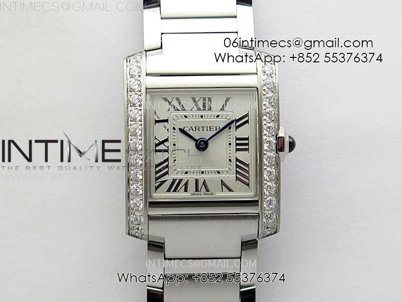 tank-francaise-ladies-212mm-diamonds-bezel-ss-8848f-1-1-best-edition-silver-dial-on-ss-bracelet-ronda-quartz.jpg Tank Francaise Ladies 21.2mm Diamonds Bezel SS 8848F 1:1 Best Edition Silver Dial on SS Bracelet Ronda Quartz - Image 1
