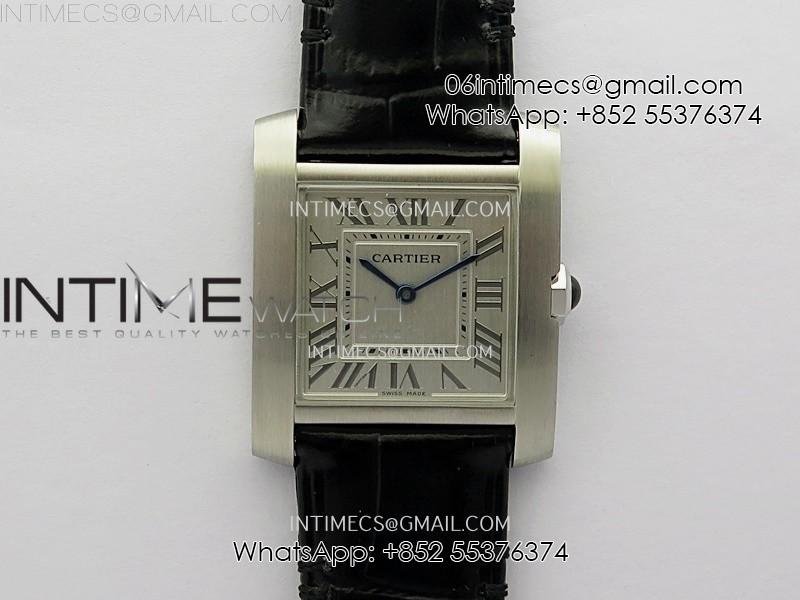 tank-francaise-ladies-27mm-ss-8848f-1-1-best-edition-silver-dial-on-black-leather-strap-ronda-quartz-v2.jpg Tank Francaise Ladies 27mm SS 8848F 1:1 Best Edition Silver Dial on Black Leather Strap Ronda Quartz V2 - Image 1