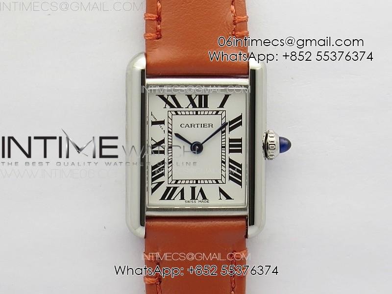tank-louis-ladies-22mm-ss-8848f-1-1-best-edition-white-dial-on-orange-leather-strap-ronda-quartz.jpg Tank Louis Ladies 22mm SS 8848F 1:1 Best Edition White Dial on Orange Leather Strap Ronda Quartz - Image 1