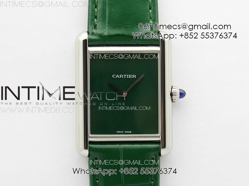 tank-louis-ladies-25mm-ss-8848f-1-1-best-edition-green-dial-on-green-leather-strap-ronda-quartz.jpg Tank Louis Ladies 25mm SS 8848F 1:1 Best Edition Green Dial on Green Leather Strap Ronda Quartz - Image 1