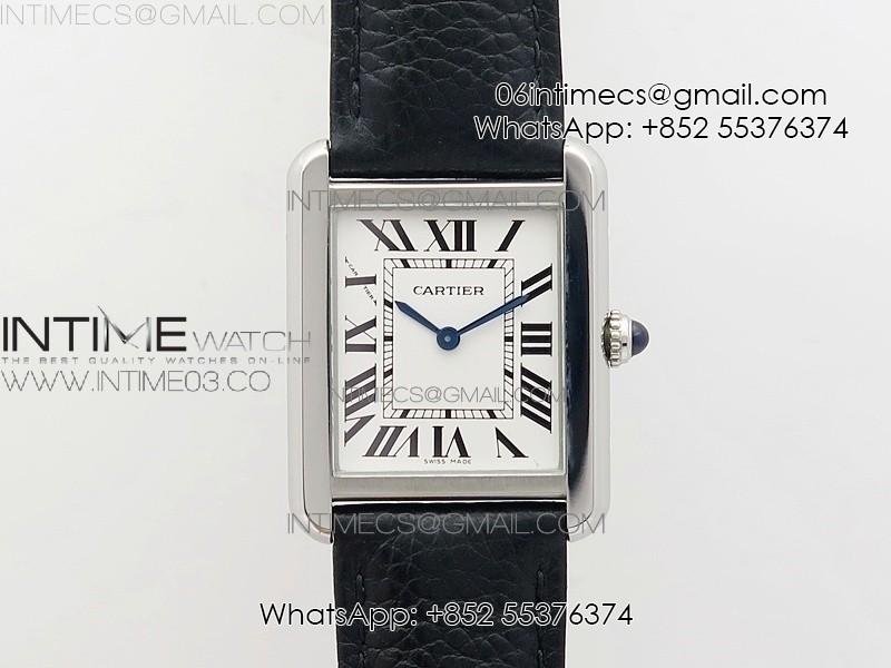 tank-solo-ladies-25mm-ss-af-1-1-best-edition-white-dial-on-black-leather-strap-ronda-quartz.jpg Tank Solo Ladies 25mm SS AF 1:1 Best Edition White Dial on Black Leather Strap Ronda Quartz - Image 1