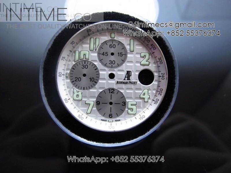 used-audemars-piguet-offshore-white-theme-dial-and-tachymeter-ring-set.jpg Used Audemars Piguet Offshore white Theme Dial and Tachymeter Ring set - Image 1