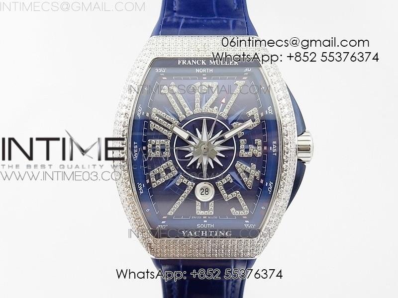 vanguard-v45-ss-full-diamonds-abf-best-edition-blue-textured-dial-diamonds-markers-on-blue-gummy-strap-a2824.jpg Vanguard V45 SS Full Diamonds ABF Best Edition Blue Textured Dial Diamonds Markers on Blue Gummy Strap A2824 - Image 1