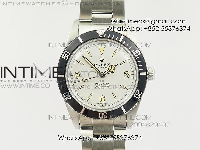 vintage-1680-submariner-no-date-ss-white-dial-on-ss-bracelet-a2836.jpg Vintage 1680 Submariner No Date SS White Dial On SS Bracelet A2836 - Image 1